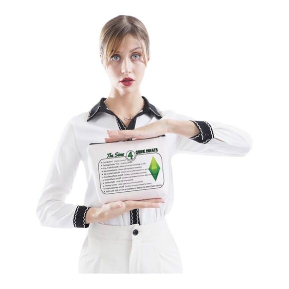 GJTIM Sim Game Gift Video Game Lover Sims 4 Quick Cheats Gaming Zipper Pouch - Picture 7 of 12